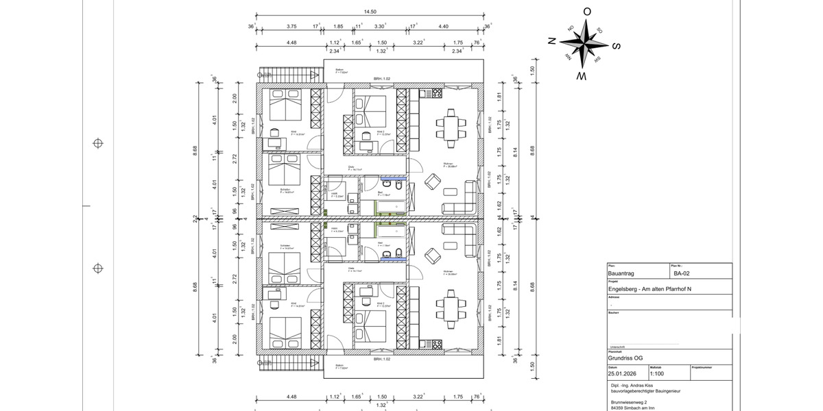 Erdgeschoßwohnung Engelsberg - 4 Zimmer, 108 m&sup2;, 349.000&euro; | Angebot:24673933