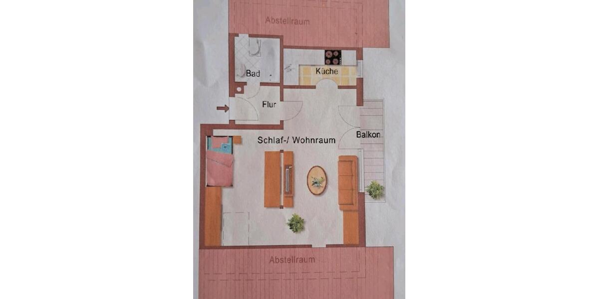 Dachgeschoßwohnung Bad Endorf - 1 Zimmer, 44 m&sup2;, 600&euro; | Angebot:27607614