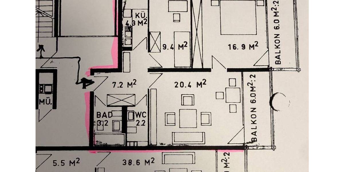 Etagenwohnung Bad Reichenhall - 3 Zimmer, 70 m&sup2;, 215.000&euro; | Angebot:25927037