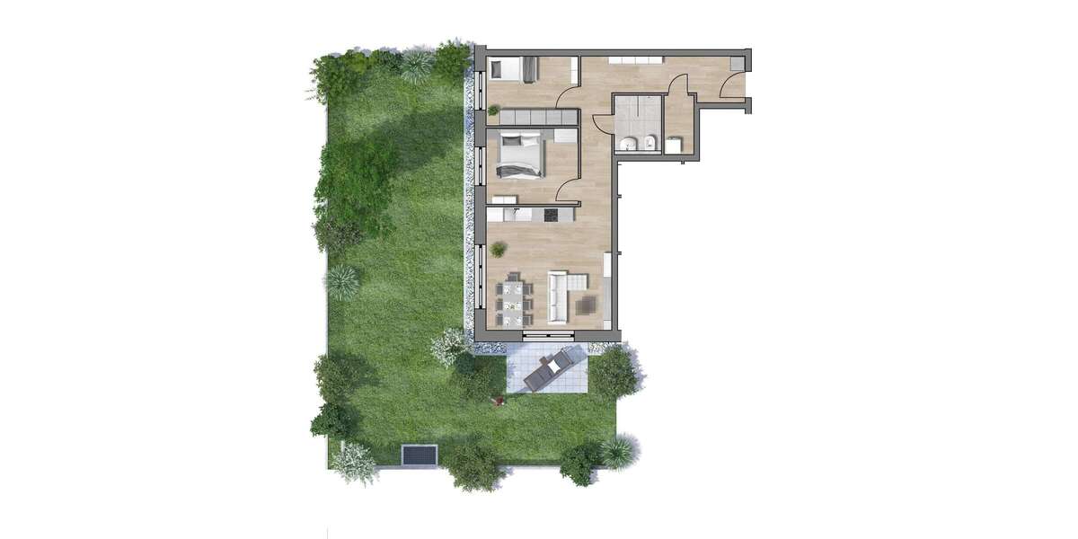 Etagenwohnung Traunstein - 3 Zimmer, 74 m&sup2;, 467.000&euro; | Angebot:22368316