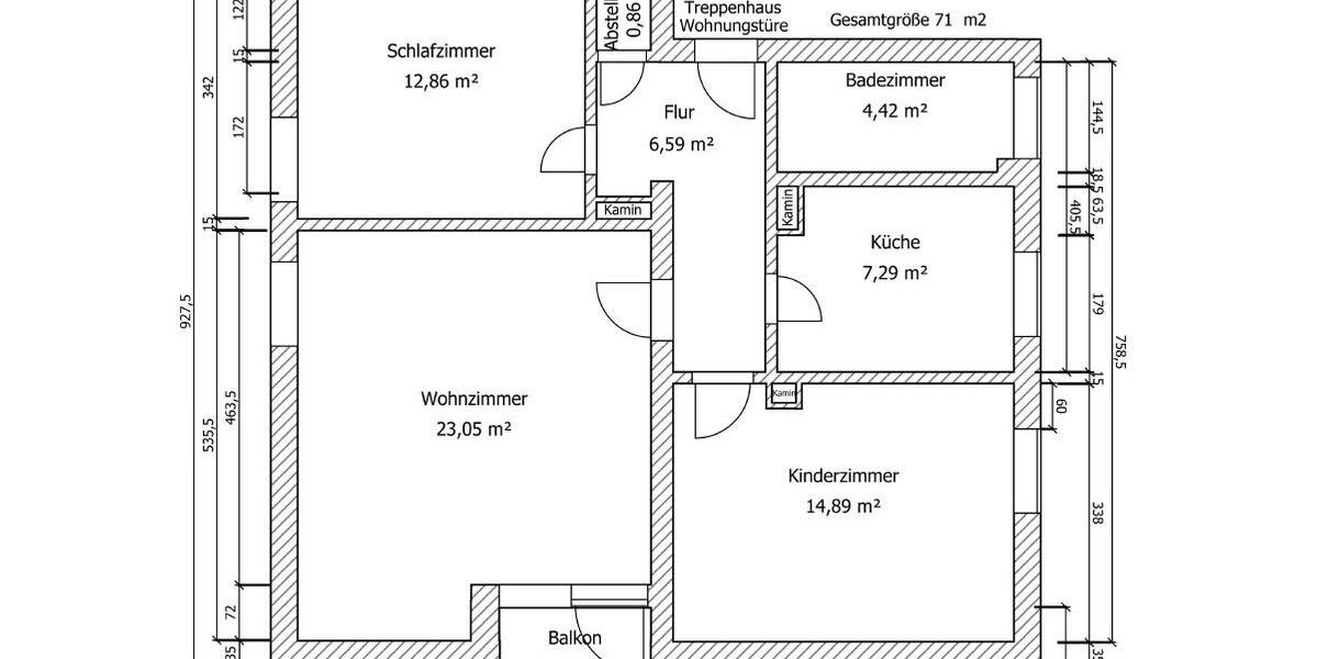 Etagenwohnung Traunreut Irsing - 3 Zimmer, 71 m&sup2;, 225.000&euro; | Angebot:27130367
