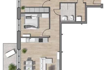 Wohnung Traunstein - 3 Zimmer, 72 m&sup2;, 437.500&euro; | Angebot:22368361