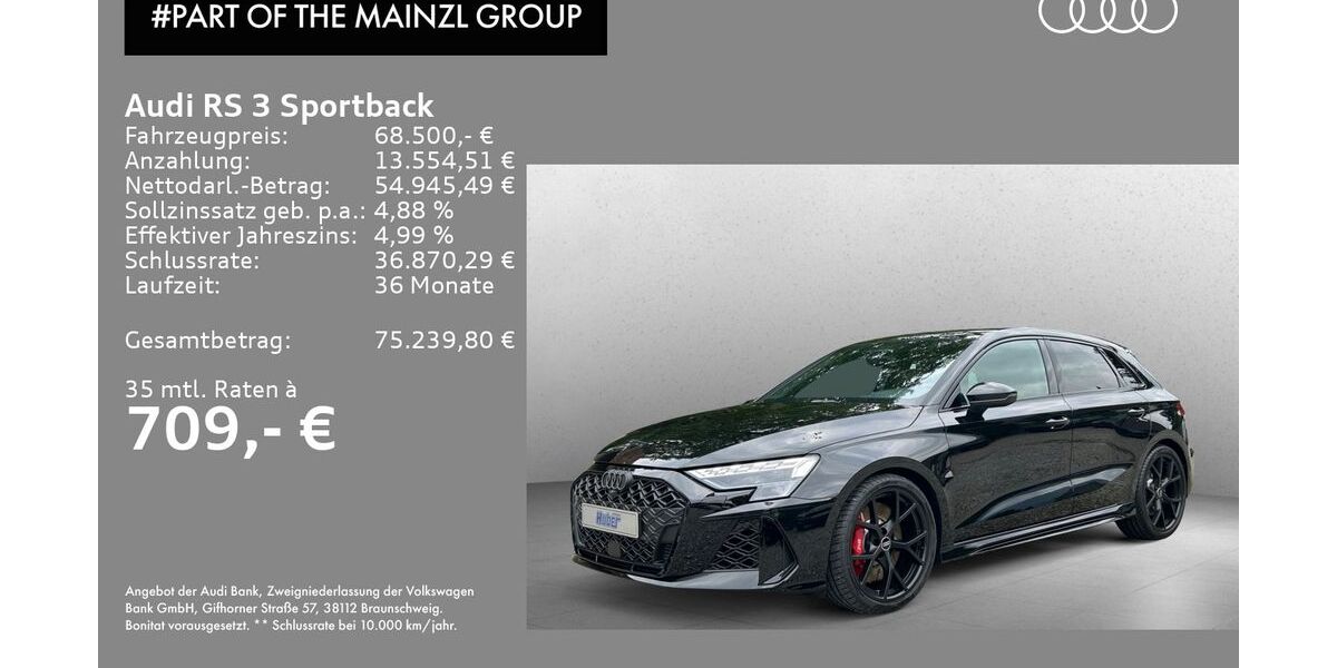 Audi RS3 2.500 km 68.500 &euro; Bad Reichenhall 83435