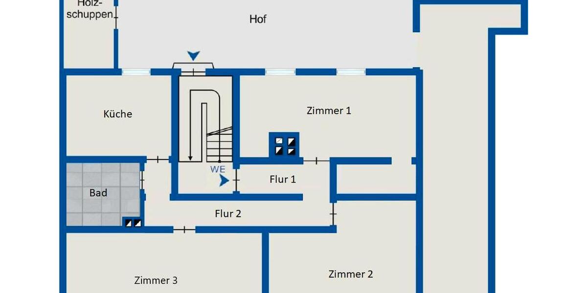 Erdgeschoßwohnung Traunstein - 1 Zimmer, 30 m&sup2;, 585&euro; | Angebot:26030454