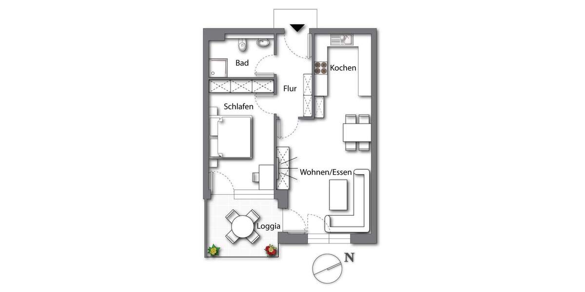 Etagenwohnung Bad Reichenhall - 2 Zimmer, 64 m&sup2;, 398.000&euro; | Angebot:25815014