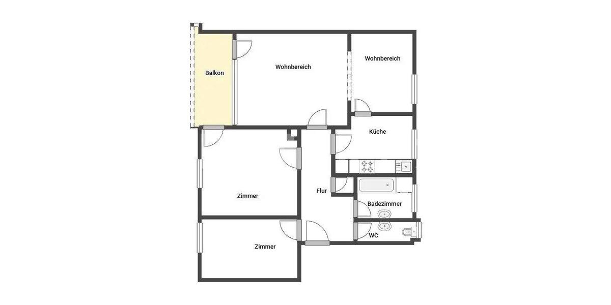 Etagenwohnung Bad Reichenhall - 3.5 Zimmer, 79 m&sup2;, 385.000&euro; | Angebot:25965823