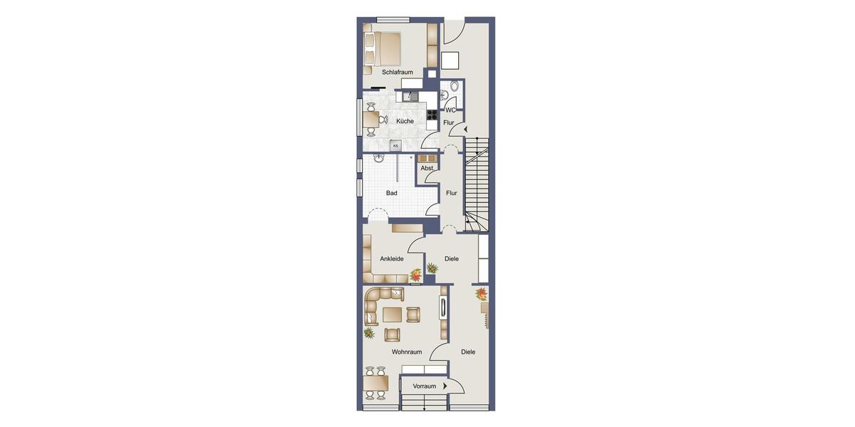 Erdgeschoßwohnung Tittmoning - 4 Zimmer, 105 m&sup2;, 1.200&euro; | Angebot:25926038