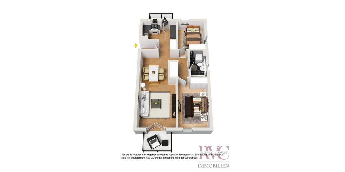 Etagenwohnung Laufen - 3 Zimmer, 72 m&sup2;, 298.000&euro; | Angebot:25684059