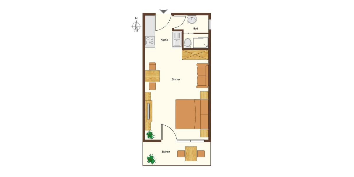 Erdgeschoßwohnung Inzell - 1 Zimmer, 35 m&sup2;, 165.000&euro; | Angebot:26021573