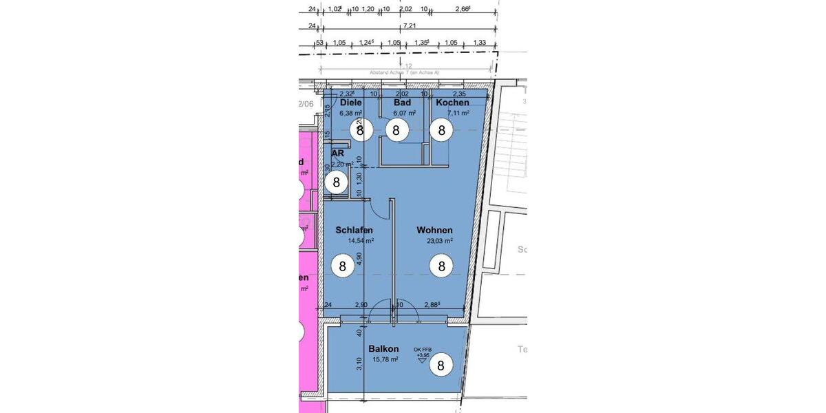 Etagenwohnung Freilassing - 2 Zimmer, 66 m&sup2;, 850&euro; | Angebot:26660068