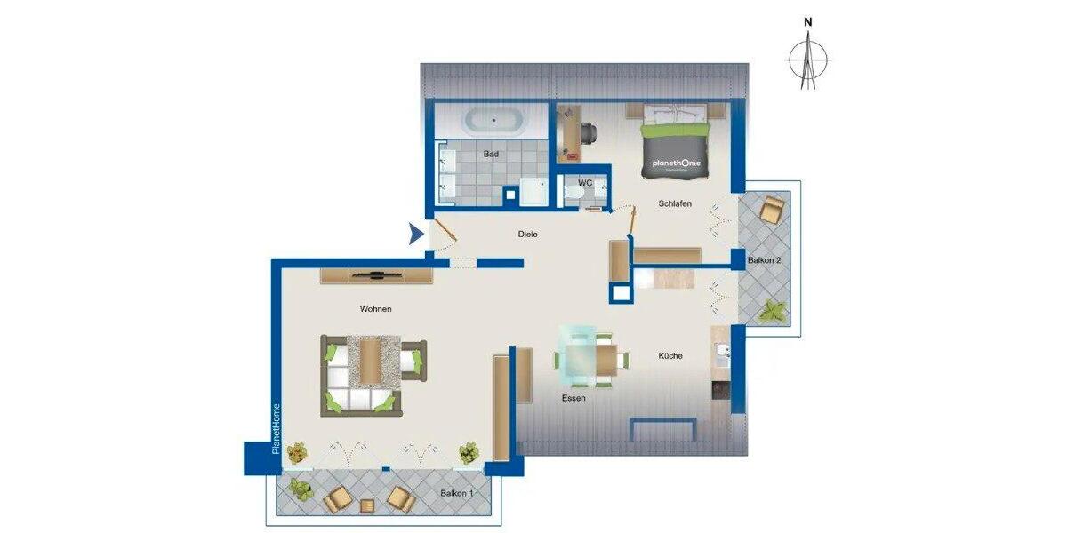 Dachgeschoßwohnung Aschau im Chiemgau - 2 Zimmer, 108 m&sup2;, 619.000&euro; | Angebot:27144982