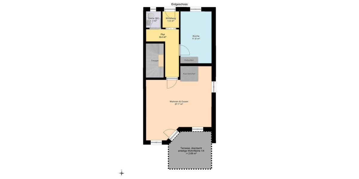 Reihenendhaus Trostberg - 4 Zimmer, 135 m&sup2;, 500.000&euro; | Angebot:26098908