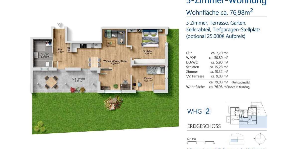 Etagenwohnung Bad Reichenhall - 3 Zimmer, 77 m&sup2;, 515.000&euro; | Angebot:25515729