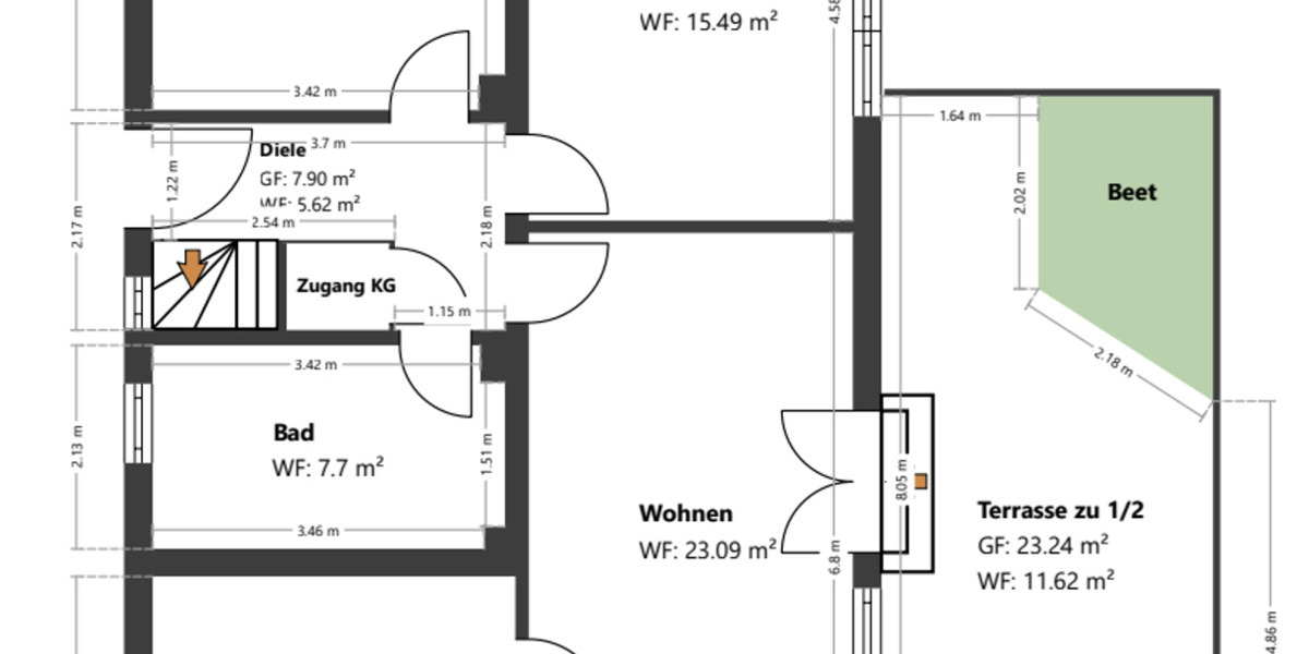 Einfamilienhaus Trostberg - 6 Zimmer, 136 m&sup2;, 489.900&euro; | Angebot:25865003