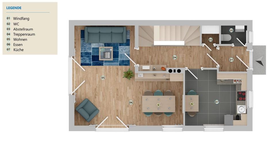 Doppelhaushälfte Anger - 4 Zimmer, 130 m&sup2;, 1.560&euro; | Angebot:25959214