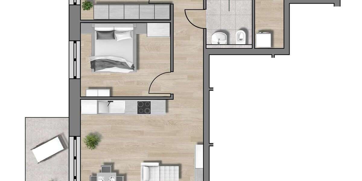 Etagenwohnung Traunstein - 3 Zimmer, 72 m&sup2;, 447.500&euro; | Angebot:22368324