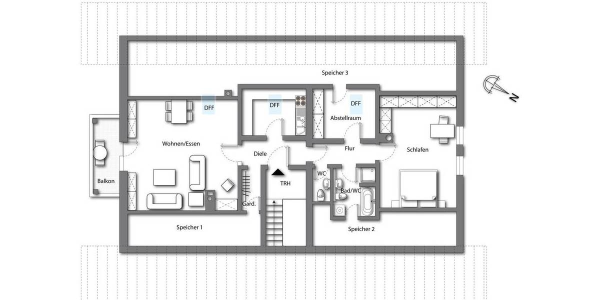 Etagenwohnung Bayerisch Gmain - 2 Zimmer, 86 m&sup2;, 275.000&euro; | Angebot:25669508