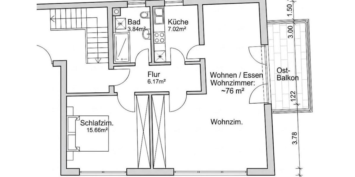 Dachgeschoßwohnung Marquartstein - 3 Zimmer, 76 m&sup2;, 230.000&euro; | Angebot:27598349