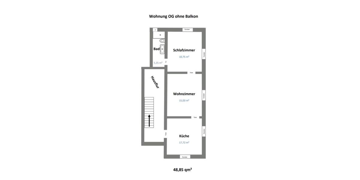Etagenwohnung Ainring - 2 Zimmer, 49 m&sup2;, 750&euro; | Angebot:25964195
