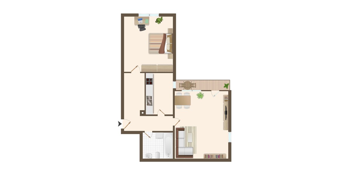 Charmante, vermietete 2-Zimmer-Wohnung in ruhiger Lage von Freilassing-Salzburghofen - Etagenwohnung Freilassing Freilassing | Angebot:23372282