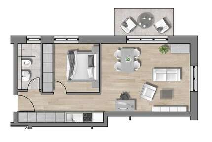 Wohnung Traunstein - 2 Zimmer, 50 m&sup2;, 314.000&euro; | Angebot:22368328