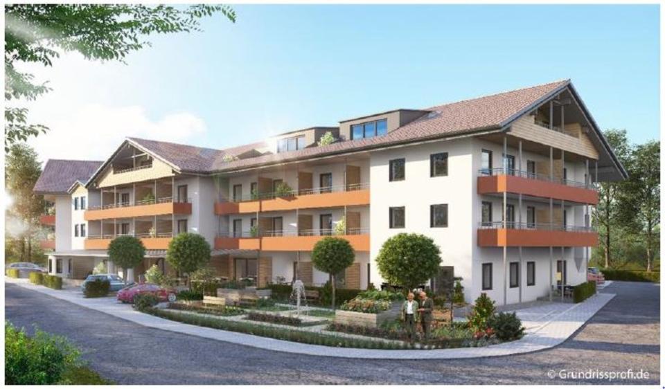 Dachgeschoßwohnung Waging am See Fisching - 2 Zimmer, 56 m&sup2;, 950&euro; | Angebot:25364512