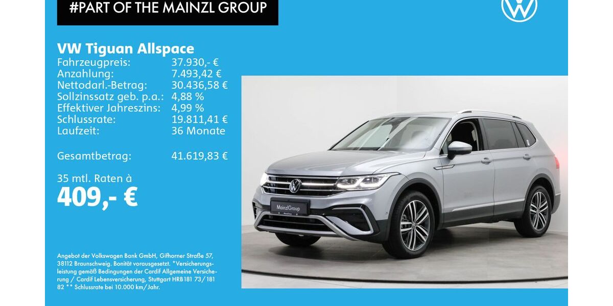 VW Tiguan Allspace 17.465 km 37.230 &euro; Bad Reichenhall 83435