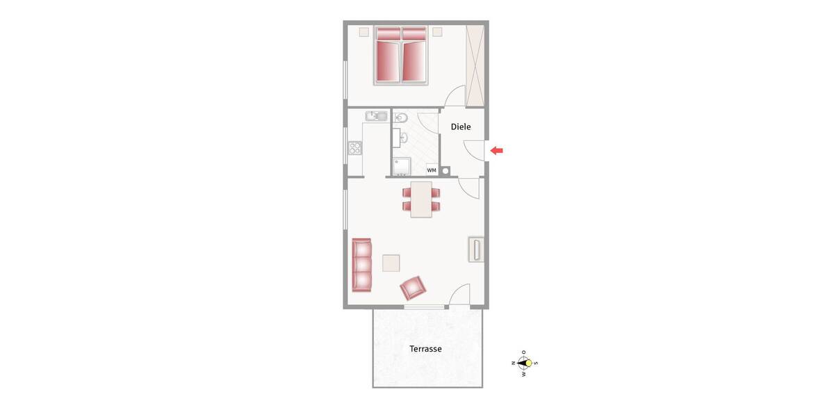 Etagenwohnung Grabenstätt Winkl - 2 Zimmer, 44 m&sup2;, 216.000&euro; | Angebot:25969408