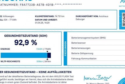 VW ID.4 74.728 km 22.990 &euro; Ruhpolding 83324