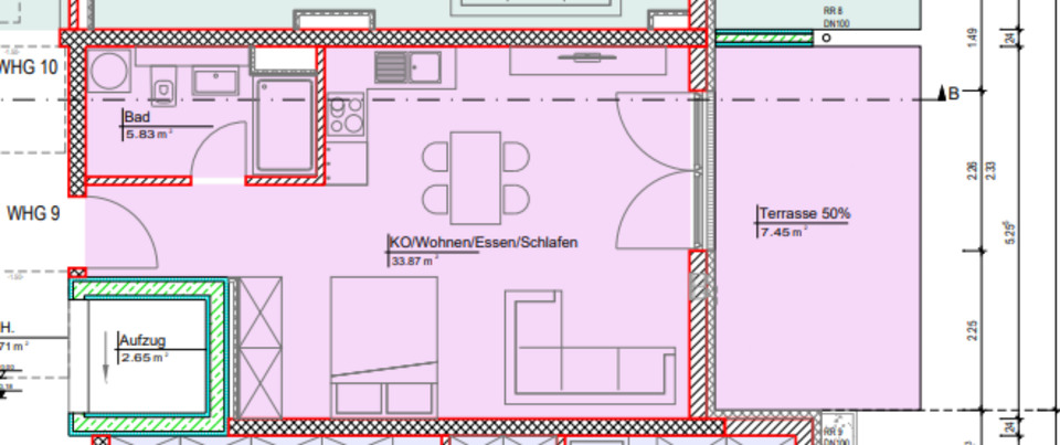 Erdgeschoßwohnung Feichten an der Alz - 1 Zimmer, 47 m&sup2;, 703&euro; | Angebot:24811401