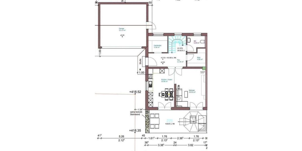 Doppelhaushälfte Waging am See Fisching - 4 Zimmer, 130 m&sup2;, 1.780&euro; | Angebot:26677311