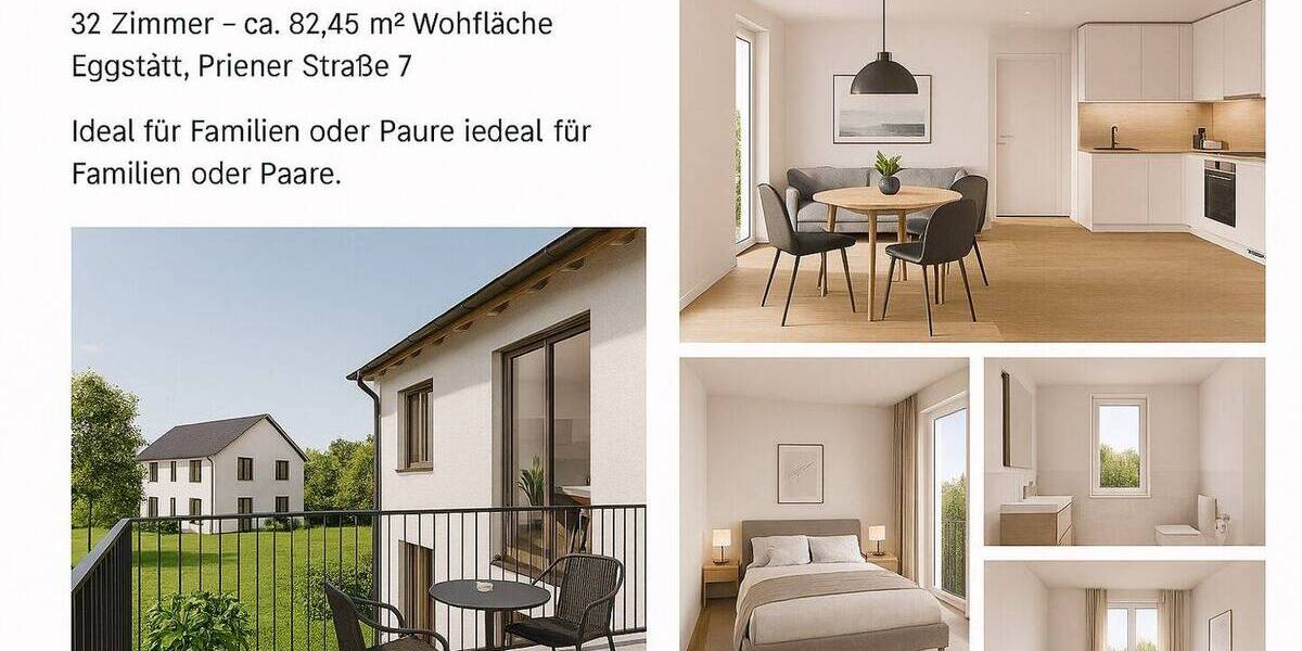 Etagenwohnung Eggstätt - 2 Zimmer, 53 m&sup2;, 389.615&euro; | Angebot:25796110