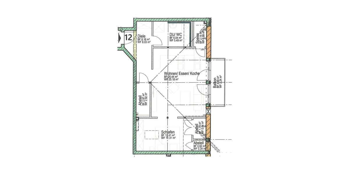 Etagenwohnung Siegsdorf - 2 Zimmer, 57 m&sup2;, 814&euro; | Angebot:26536312