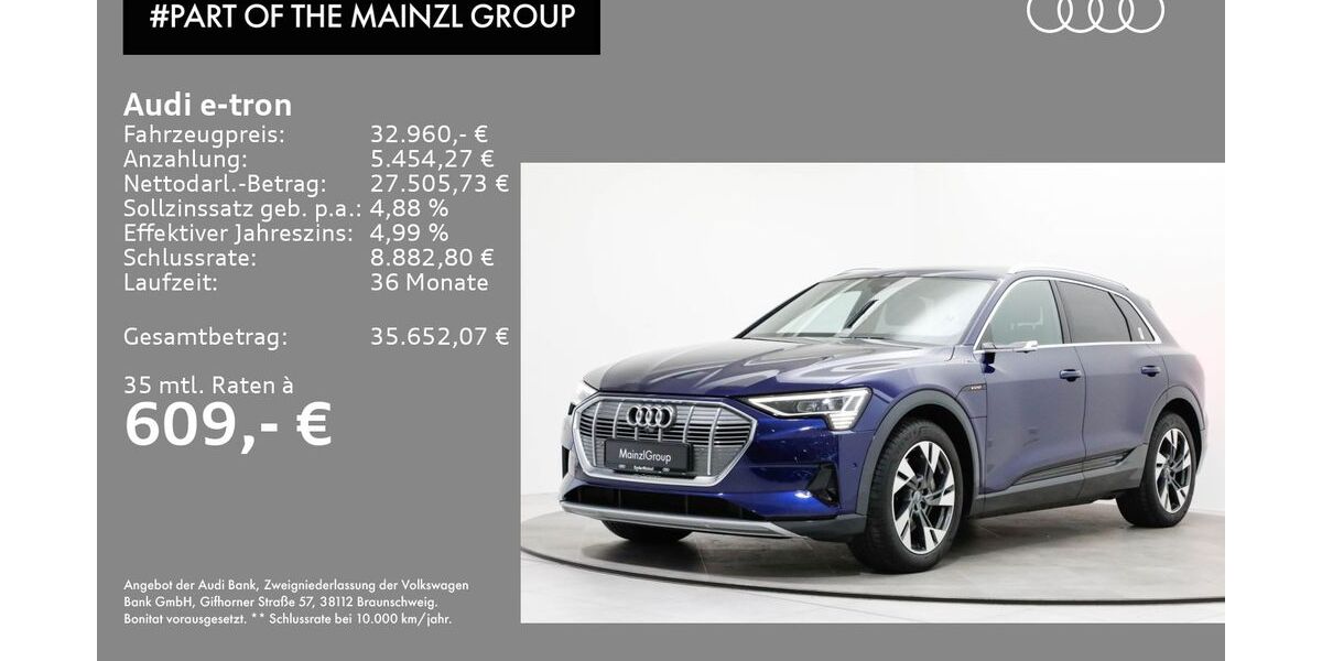 Audi e-tron 101.099 km 32.960 &euro; Bad Reichenhall 83435