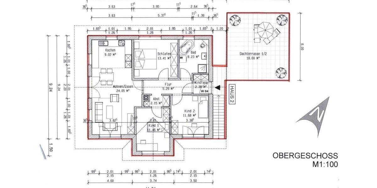 Etagenwohnung Altenmarkt an der Alz - 4 Zimmer, 106 m&sup2;, 519.000&euro; | Angebot:26957329