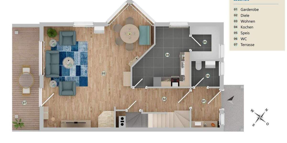 Doppelhaushälfte Bayerisch Gmain - 6 Zimmer, 148 m&sup2;, 649.000&euro; | Angebot:25734187