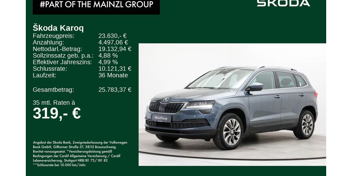 Skoda Karoq 103.834 km 21.960 &euro; Bad Reichenhall 83435