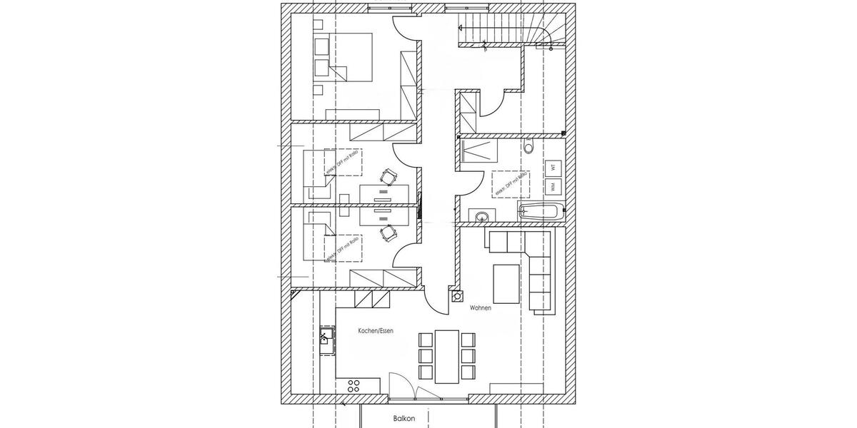 Dachgeschoßwohnung Waging am See Fisching - 4 Zimmer, 119 m&sup2;, 1.610&euro; | Angebot:27550255