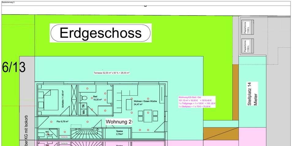 Erdgeschoßwohnung Staudach-Egerndach Egerndach - 3 Zimmer, 101 m&sup2;, 1.610&euro; | Angebot:25286803