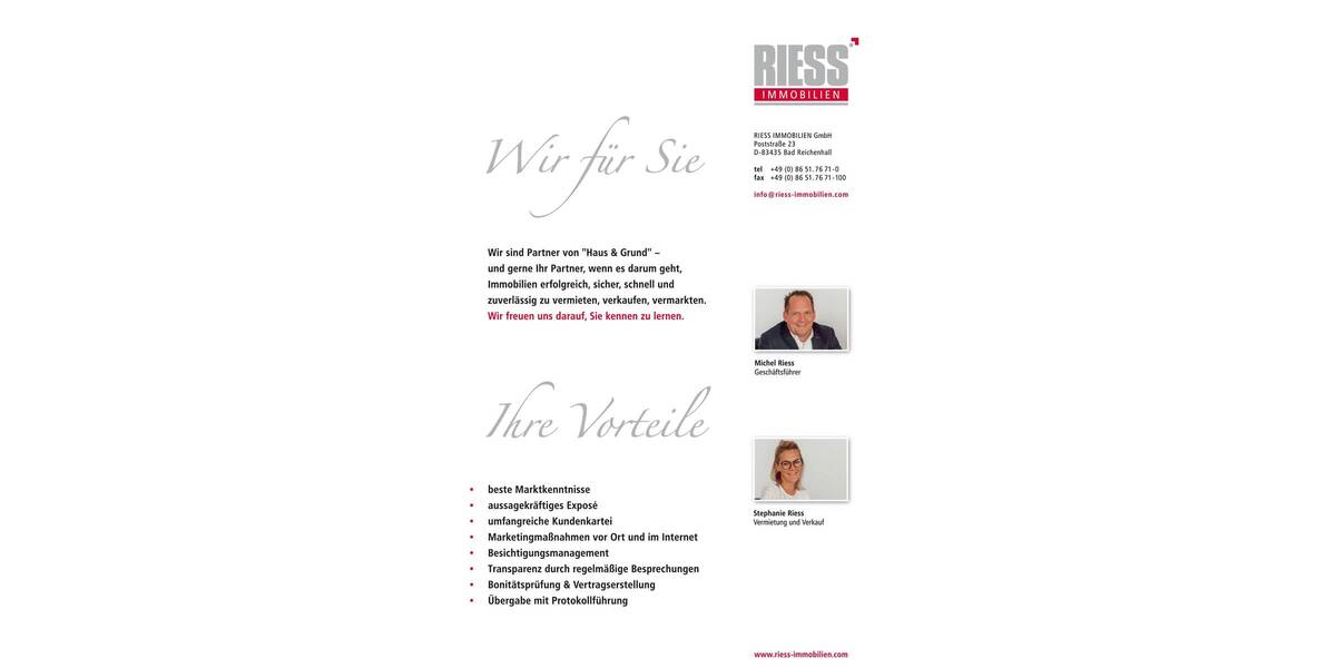 Gewerbeobjekt Bad Reichenhall - 960&euro; | Angebot:25669500