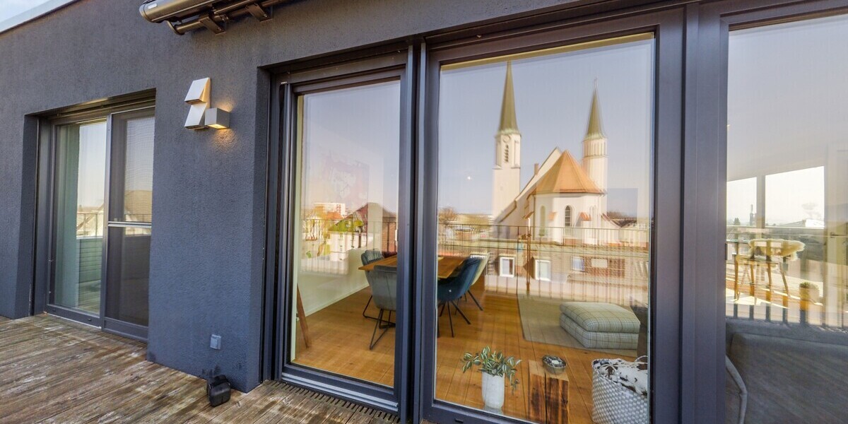 Exklusives Penthouse mit Alpenblick – stilvolles Wohnen nahe Salzburg - voll möbliert - Etagenwohnung Freilassing Freilassing | Angebot:26481393