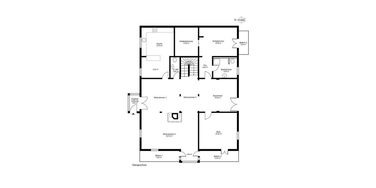 Etagenwohnung Pittenhart - 5 Zimmer, 230 m&sup2;, 795.000&euro; | Angebot:26451904
