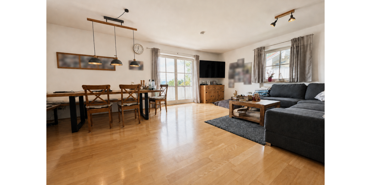 Provisionsfrei* Schöne 3-Zimmer Wohnung in Seenähe mit 2 Balkonen, Carport und Stellplatz - Etagenwohnung Chieming | Angebot:27322730