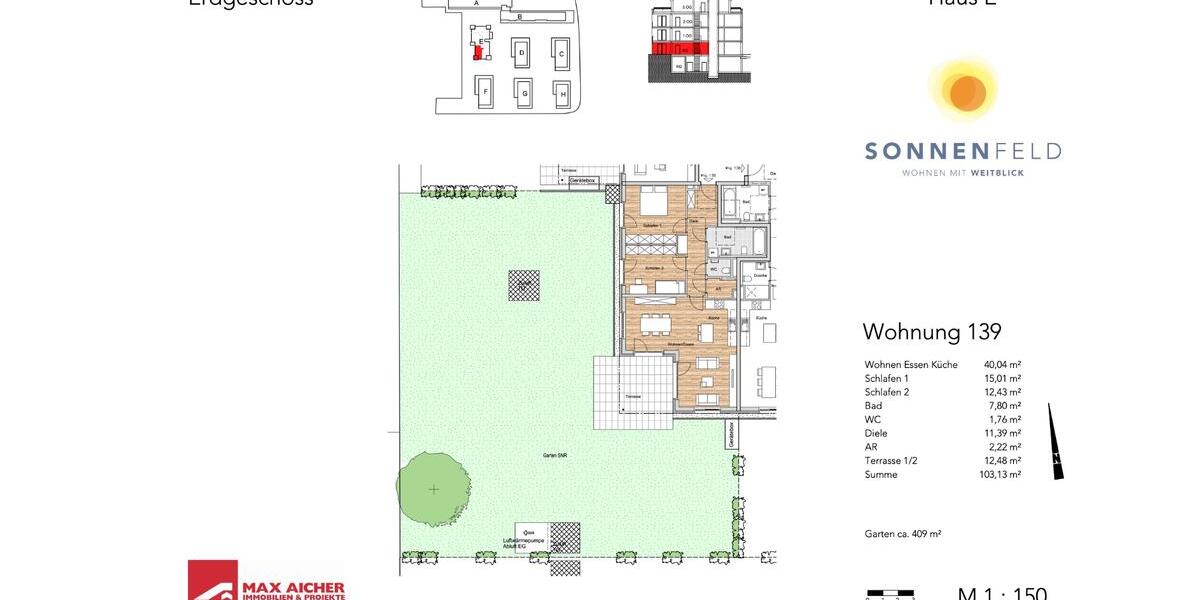 Erdgeschoßwohnung Freilassing - 3 Zimmer, 103 m&sup2;, 655.000&euro; | Angebot:27155262