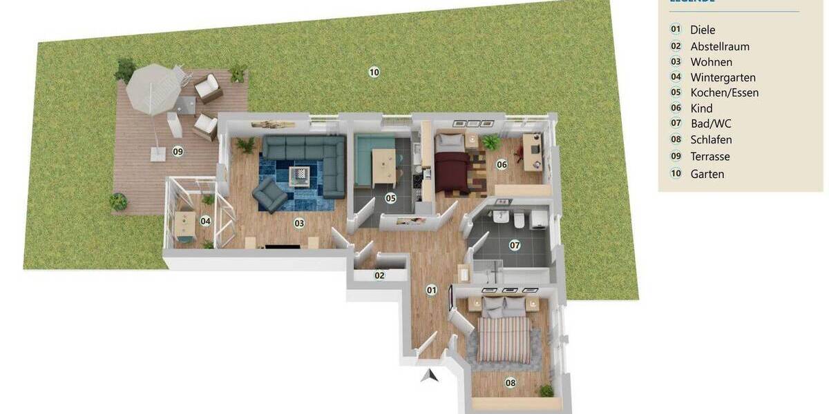 Etagenwohnung Bad Reichenhall - 3 Zimmer, 87 m&sup2;, 395.000&euro; | Angebot:26758944