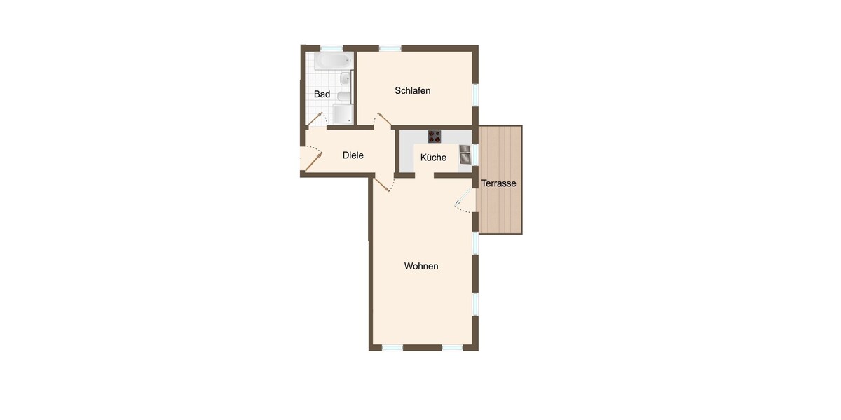 Gepflegte, vermietete 2-Zimmerwohnung mit Garten in Freilassing, Ortsteil Hofham - inkl. TG Platz. - Etagenwohnung Freilassing Freilassing | Angebot:24092327