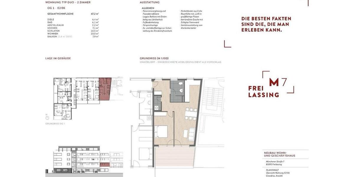 Etagenwohnung Freilassing - 2 Zimmer, 67 m&sup2;, 350.000&euro; | Angebot:25362942