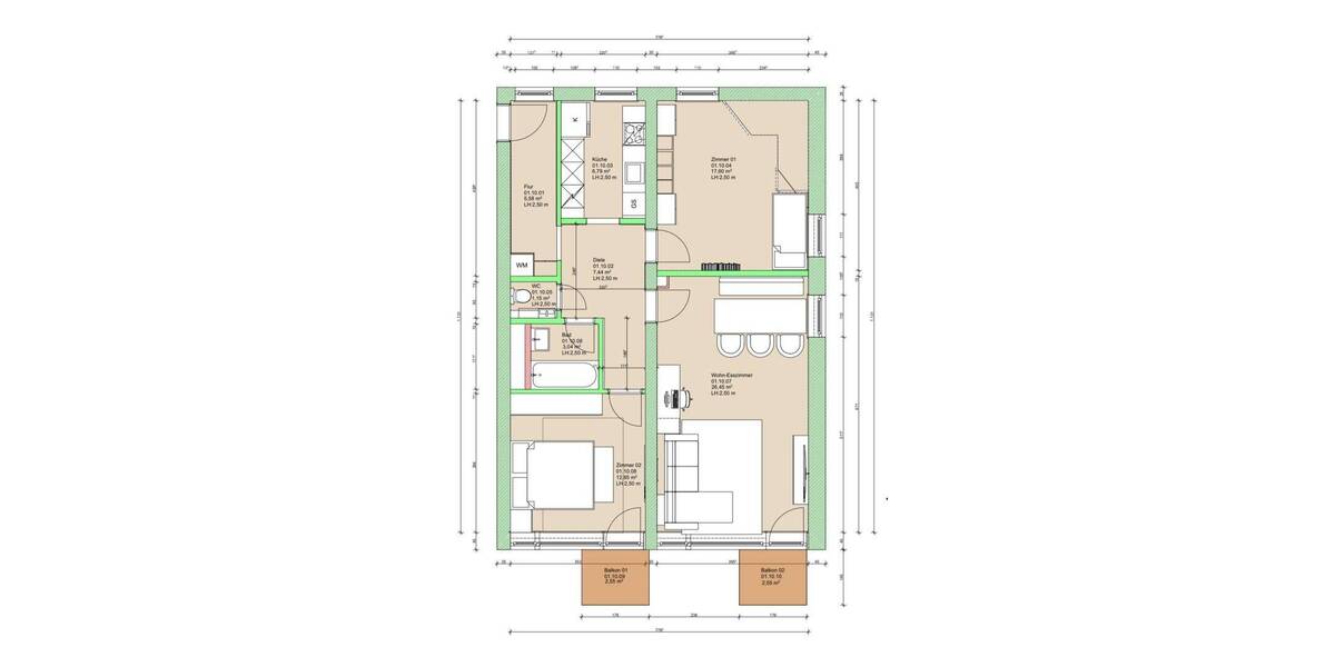 Etagenwohnung Bad Reichenhall Karlstein - 3 Zimmer, 82 m&sup2;, 333.000&euro; | Angebot:26857022